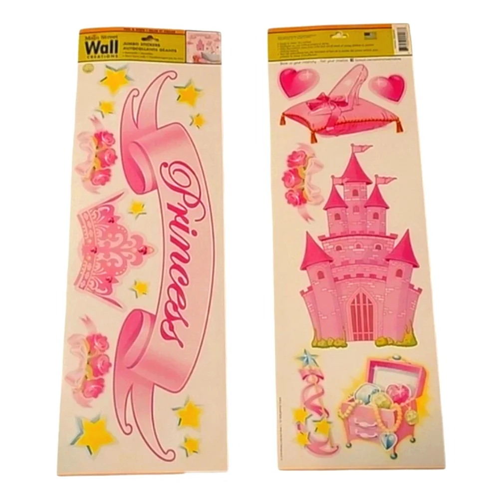NEW Main Street Wall Creations Jumbo Wall Decals - Princess Collection